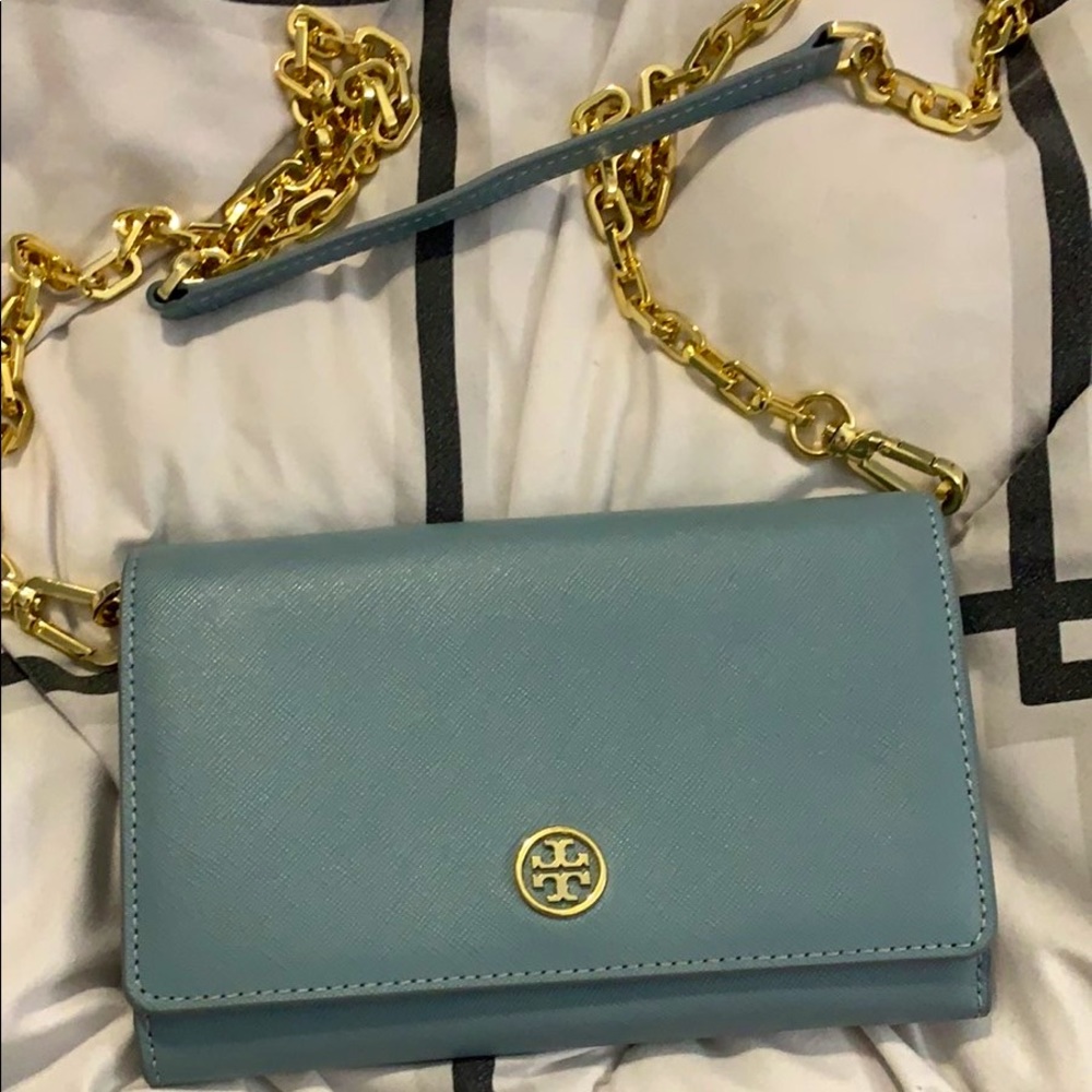 ❌SOLD❌Tory Bruch Robinson chain wallet